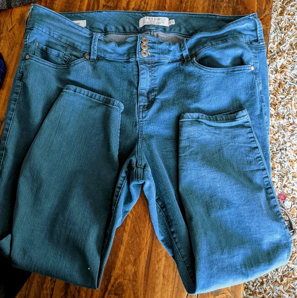 Torrid 24S Teal Jegging